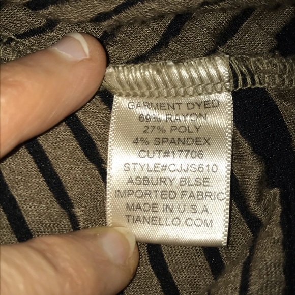 NWT-Tianello by Steve Barraza Long Sleeve Textured Stretch Tunic-M - Picture 10 of 12